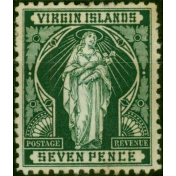 Virgin Islands 1899 7d Deep Green SG48 Fine LMM 