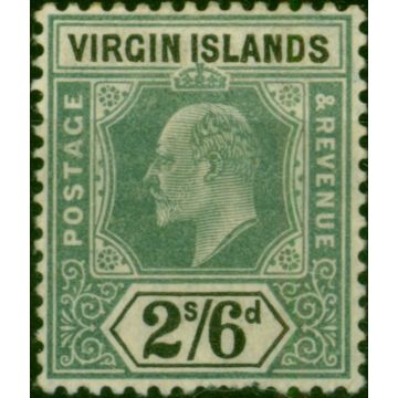 Virgin Islands 1904 2s6d Green & Black SG61 Good LMM 