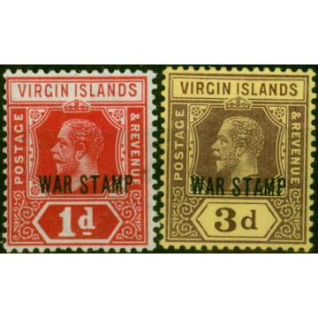Virgin Islands 1916 War Stamp Set of 2 SG78-79 Fine LMM 