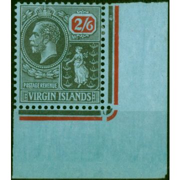 Virgin Islands 1928 2s6d Black & Red-Blue SG100 Fine LMM 