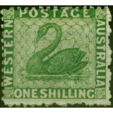 Western Australia 1865 1s Bright Green SG61 Fine MM