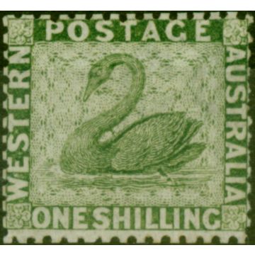 Western Australia 1868 1s Sage-Green SG62 Fine & Fresh LMM