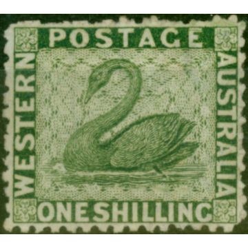 Western Australia 1868 1s Sage-Green SG62 Fine & Fresh LMM (2)