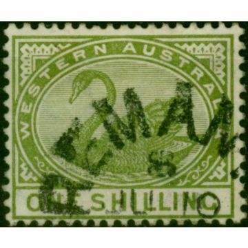 Western Australia 1890 1s Olive-Green SG102 Fine Used (2)