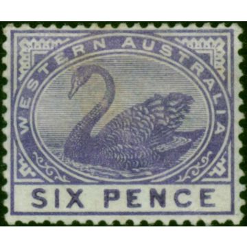 Western Australia 1893 6d Bright Violet SG100 Fine MM 