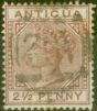 Collectible Postage Stamp from Antigua 1882 2 1/2d Red-Brown SG22 Good Used