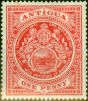 Valuable Postage Stamp from Antigua 1909 1d Red SG43 Fine Mtd Mint