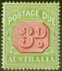 Valuable Postage Stamp from Australia 1916 3d Rosine & Brt Apple-Green SGD82 Fine Lightly Mtd Mint