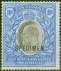 Valuable Postage Stamp from B.E.A KUT 1903 10R Grey & Ultramarine Specimen SG14s Fine & Fresh Lightly Mtd Mint