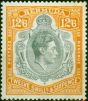 Bermuda 1938 12s6d Grey & Brownish-Orange SG120 Fine LMM  King George VI (1936-1952) Old Stamps