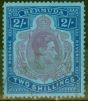 Old Postage Stamp from Bermuda 1950 2s Reddish Purple & Blue-Pale Blue SG116f Fine Used