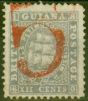 Valuable Postage Stamp from British Guiana 1860 5d in Red on 12c Lilac Postage Payable by Colony to Great Brtain For Overseas Letters SG36 Good Unused Ex-Fred Small