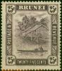Rare Postage Stamp Brunei 1931 25c Slate-Purple SG75 Fine MM