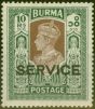 Collectible Postage Stamp from Burma 1939 10R Brown & Myrtle SG027 V.F Lightly Mtd Mint