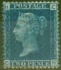 Old Postage Stamp from GB 1869 2d Blue SG46 Pl 12 V.F.U