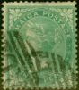 Rare Postage Stamp from Jamaica 1863 3d Green SG3 Good Used