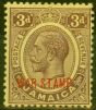 Valuable Postage Stamp from Jamaica 1919 3d Purple-Yellow SG77 Fine Lightly Mtd Mint