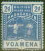 Collectible Postage Stamp from Madagascar 1895 2d Blue SG57 V.F Very Lightly Mtd Mint