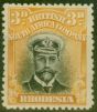 Valuable Postage Stamp from Rhodesia 1913 3d Black & Orange-Yellow SG223 Fine Mtd Mint