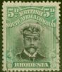 Collectible Postage Stamp from Rhodesia 1913 5d Black & Grey-Green SG226 Die II Good Used