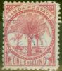 Old Postage Stamp from Samoa 1886 1s Rose SG25 P.12.5 Fine Used (4)