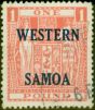 Collectible Postage Stamp Samoa 1955 £1 Pink SG234 Fine Used
