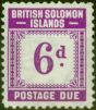 Collectible Postage Stamp Solomon Islands 1940 6d Purple SGD6 Fine MNH