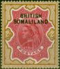 Rare Postage Stamp Somaliland 1903 2R Carmine & Yellow-Brown SG11 Fine MM