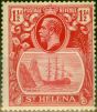 Collectible Postage Stamp St Helena 1937 1 1/2d Deep Carmine-Red SG99f Fine LMM (3)