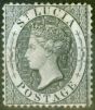 Old Postage Stamp from St Lucia 1876 Black SG15 Fine & Fresh Very Lightly Mtd Mint