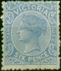 Victoria 1885 6d Chalky Blue SG301 Fine MM . Queen Victoria (1840-1901) Mint Stamps