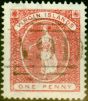 Valuable Postage Stamp from Virgin Islands 1887 1d Rose-Red SG33 Fine Used