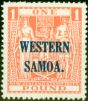 Old Postage Stamp from Western Samoa 1948 £1 Pink SG210 Fine Lightly Mtd Mint
