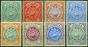 Antigua 1908-17 Set of 8 SG41-50 Good to Fine MM. King Edward VII (1902-1910), King George V (1910-1936) Mint Stamps