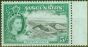 Rare Postage Stamp from Ascension 1956 5s Black & Blue-Green SG68 V.F MNH