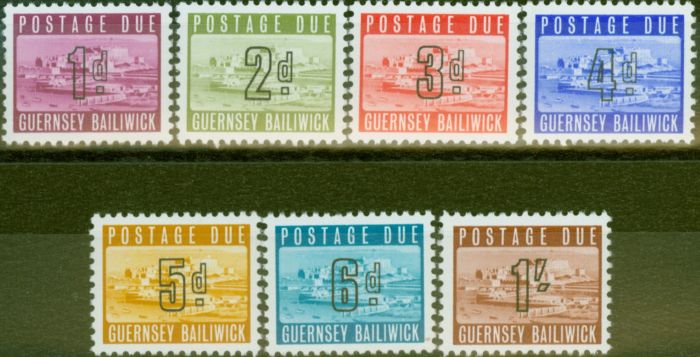 Old Postage Stamp from Guernsey 1969 P.Due set of 7 SGD1-D7 V.F MNH