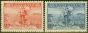 Collectible Postage Stamp from Australia 1936 Tasmania Telephone Link set of 2 SG159-160 V.F Lightly Mtd Mint