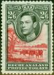 Collectible Postage Stamp from Bechuanaland 1938 2s6d Black & Scarlet SG126 Fine Lightly Mtd Mint