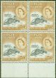 Rare Postage Stamp from Virgin Islands 1964 70c Black & Yellow-Brown SG189 Superb MNH Block of 4
