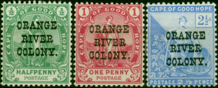 Collectible Postage Stamp O.F.S 1900 Set of 3 SG133-135 Fine MM