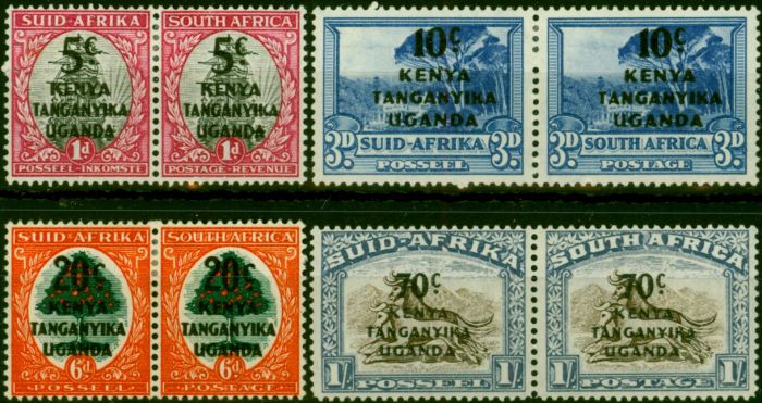 Old Postage Stamp KUT 1941-42 Set of 4 SG151-154 Fine MM