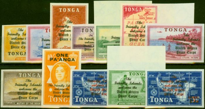 Collectible Postage Stamp Tonga 1967 Set of 15 SG216-227 V.F MNH