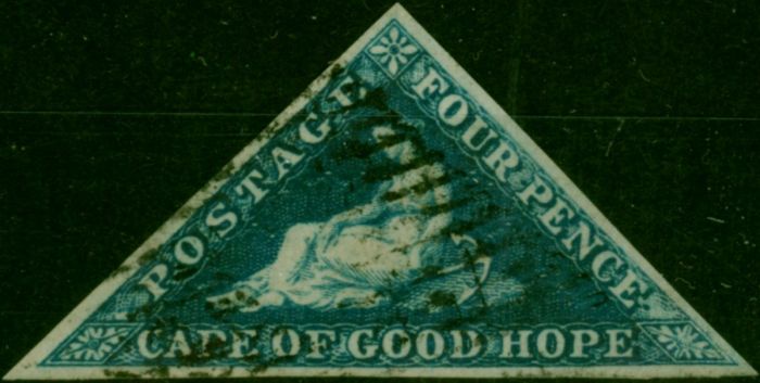C.O.G.H 1855 Blue SG6a V.F.U (2) Queen Victoria (1840-1901) Old Stamps