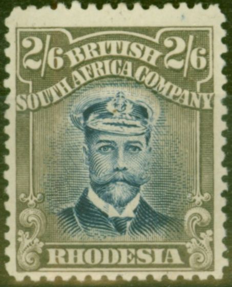 Collectible Postage Stamp from Rhodesia 1913 2s6d Indigo & Grey-Brown SG236 Fine & Fresh Mtd Mint