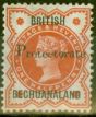 Old Postage Stamp from Bechuanaland 1888 1/2d Vermilion SG40 1st Printing Fine Lightly Mtd Mint
