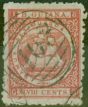 Rare Postage Stamp from British Guiana 1867 48c Red SG105 P.15 Fine Used