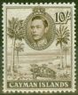 Rare Postage Stamp from Cayman Islands 1938 10s Chocolate SG126 Very Fine MNH
