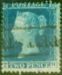 Valuable Postage Stamp from GB 1841 2d Blue SG14 Fine Used Pitt Street Cancel