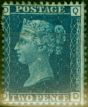 Collectible Postage Stamp from GB 1858 2d Blue SG47 Pl 15 Fine Mtd Mint