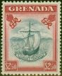 Valuable Postage Stamp Grenada 1951 $2.50 Slate-Blue & Carmine SG184 Fine MNH